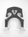Fiberlite exposed carbon cello bridge