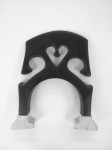 Fiberlite Satin Black Cello Bridge